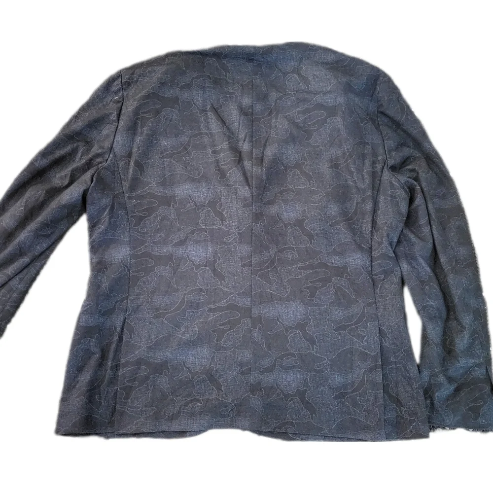 MICHAEL KORS \ Men's Camo Knit Sportcoat / 44 Short / Navy